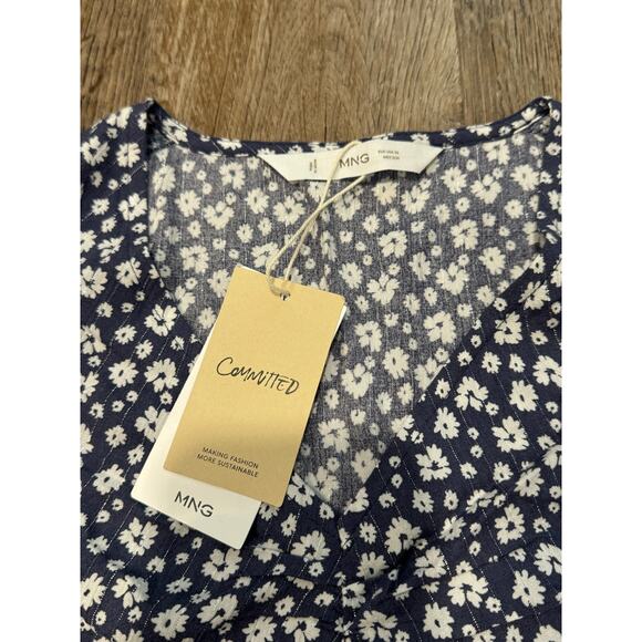 Mango Floral Print Flowy Dress Size XS - Picture 4 of 16